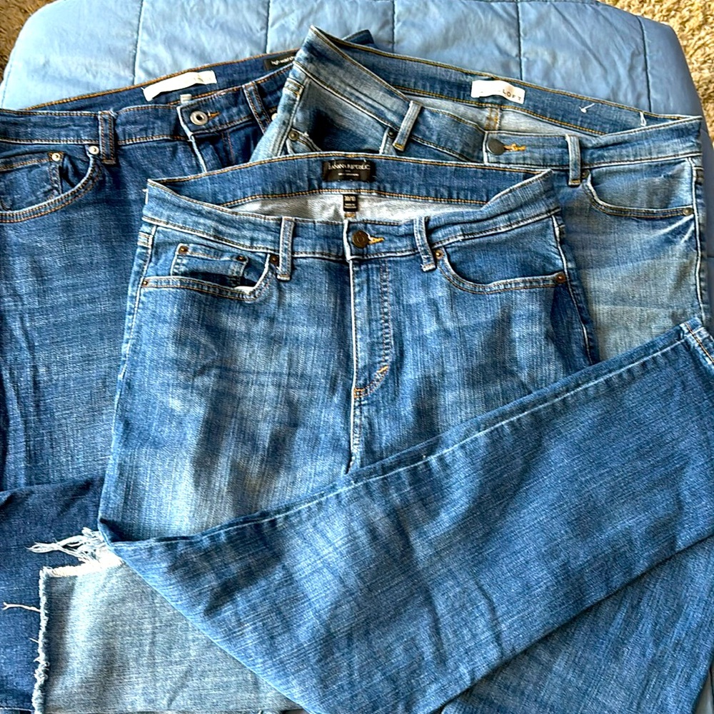 Lot of jeans Banana, Loft and Ella Moss size 30